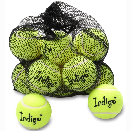 Купить Мяч для большого тенниса Indigo (12 шт в сетке) начальный уровень в Верхняятуре 