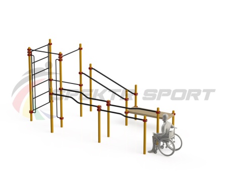 Купить Спортивный комплекс для инвалидов-колясочников WRK-D16_76mm в Верхняятуре 